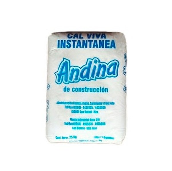 Cal viva molida Andina 25kg.