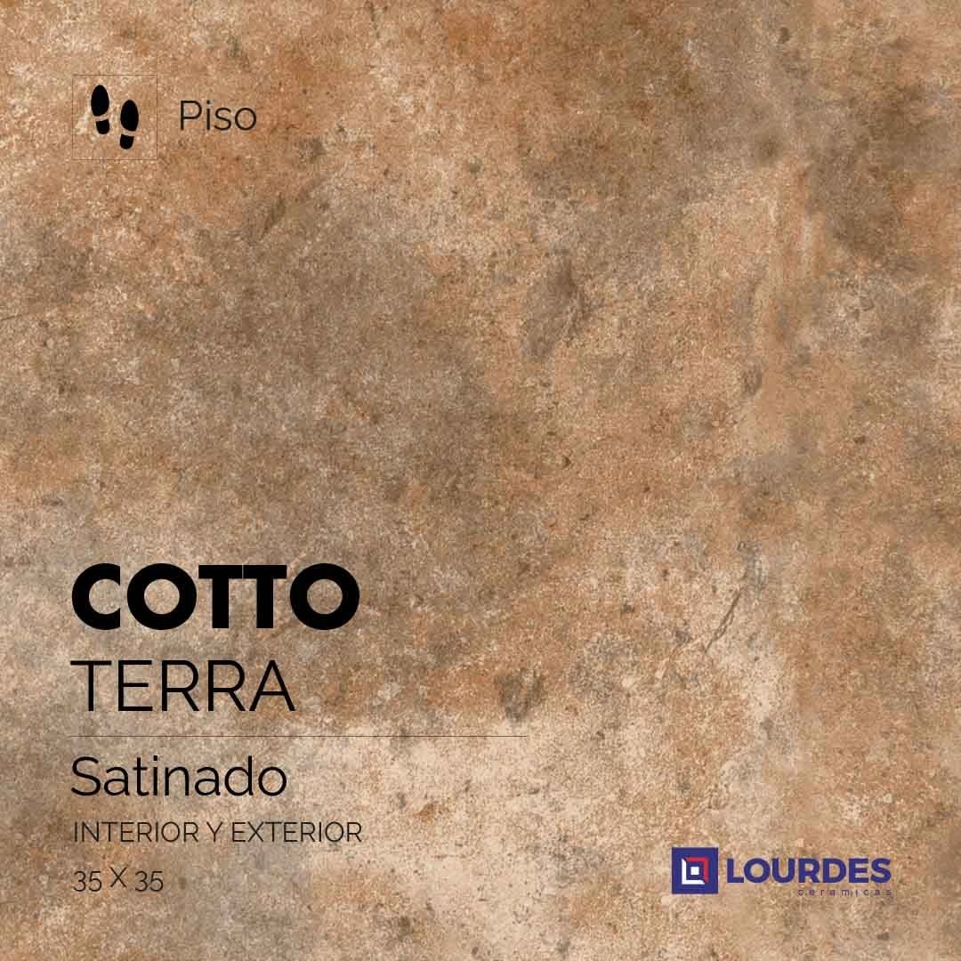 Ceram. “L” Cotto Terra 35×35 mt2 (cj2.20 m2)