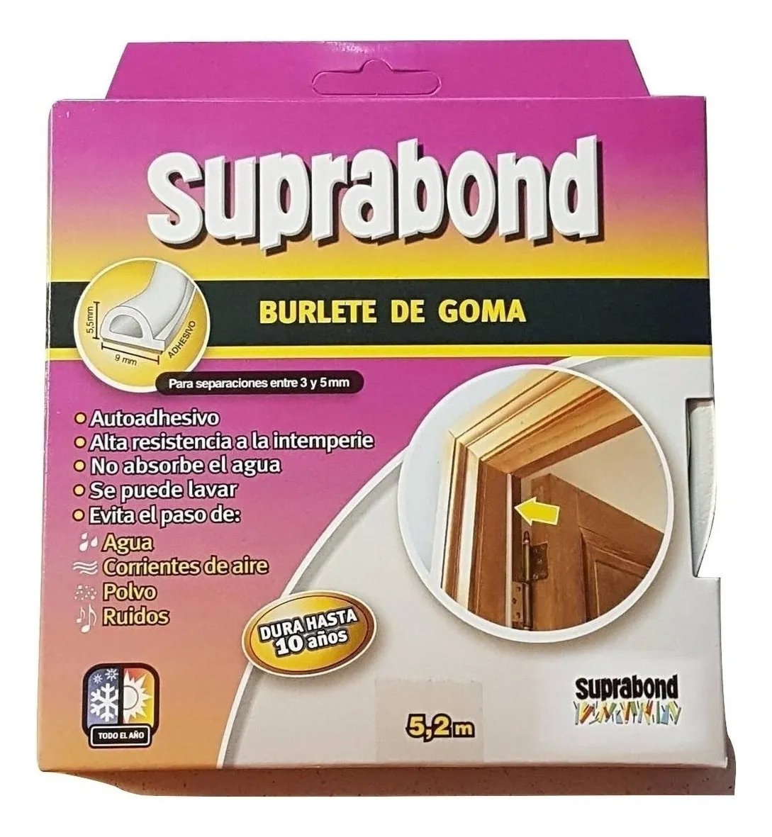Burlete SUPRABOND P Marron 5,2mt.