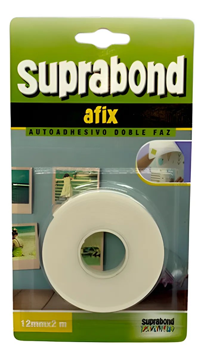 Cinta DOble Faz 12mm x 2mt. SUPRABOND