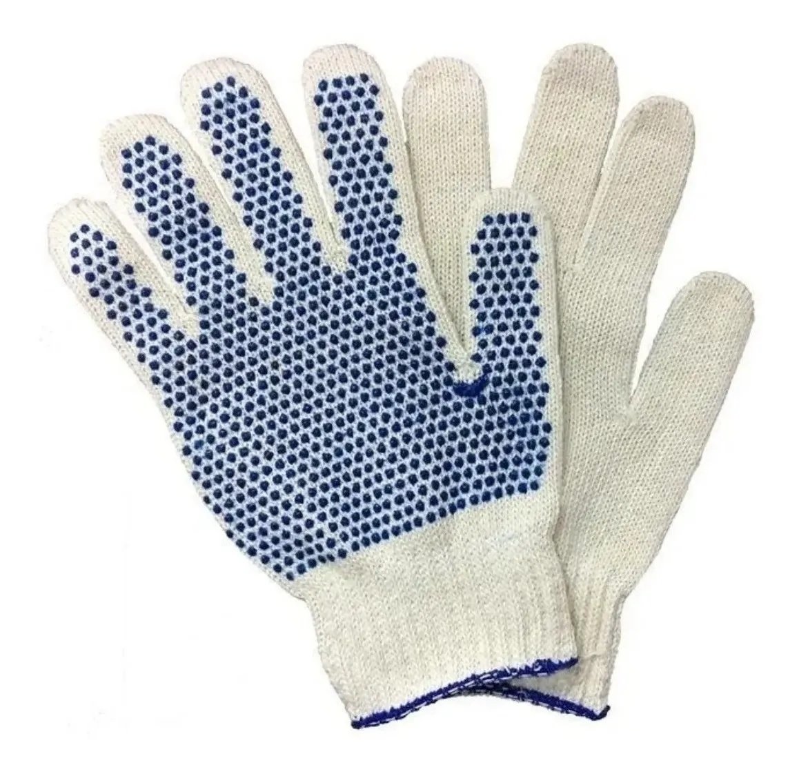 Guantes hilo blanco moteado