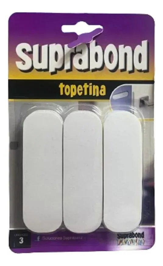 Paragolpe Topetina x3 Uni.Recta.Blanca