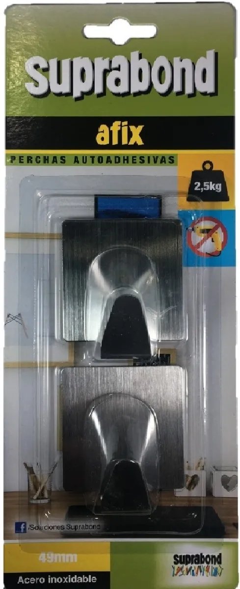 Percha AFIX 49mm Cromo 2u. AFXP49AR