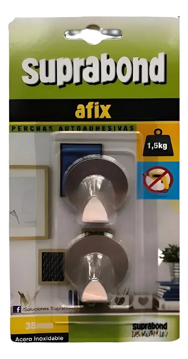 Percha AFIX 35mm Cromo 2u. AFXP35AR