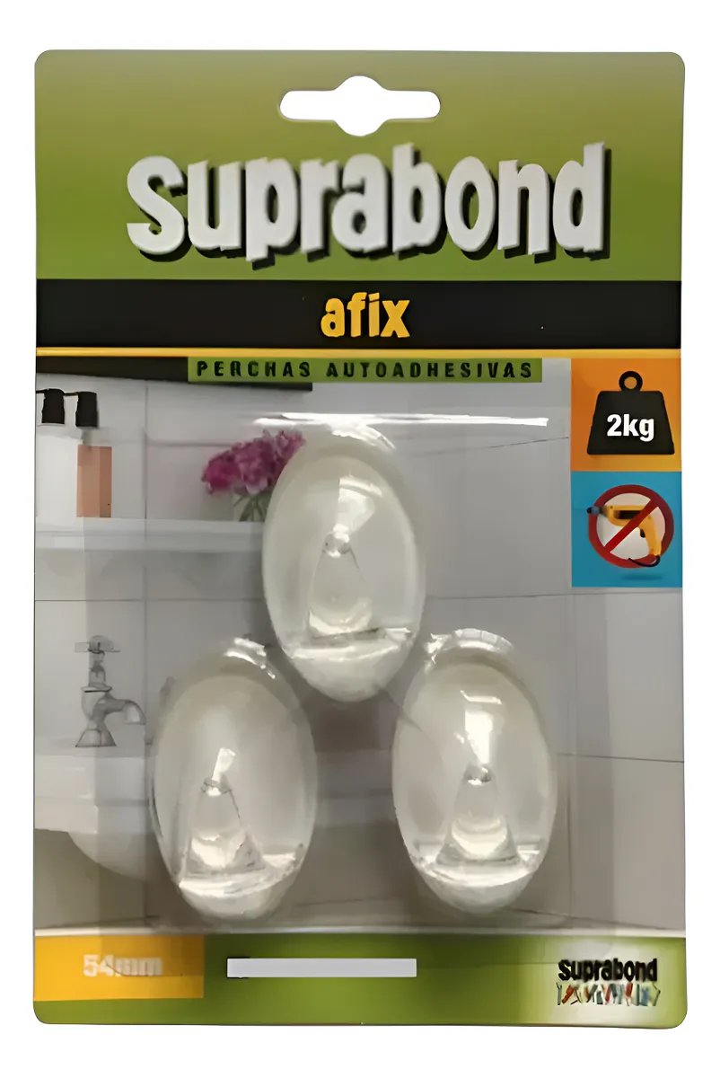 Percha AFIX 54mm Plast. 3u. AFXP54TO