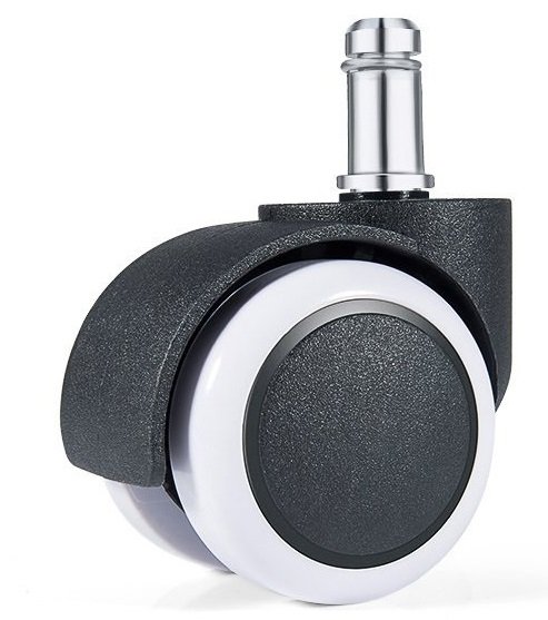 Rueda c/ros.3/8 50mm GRIS-NEGRA