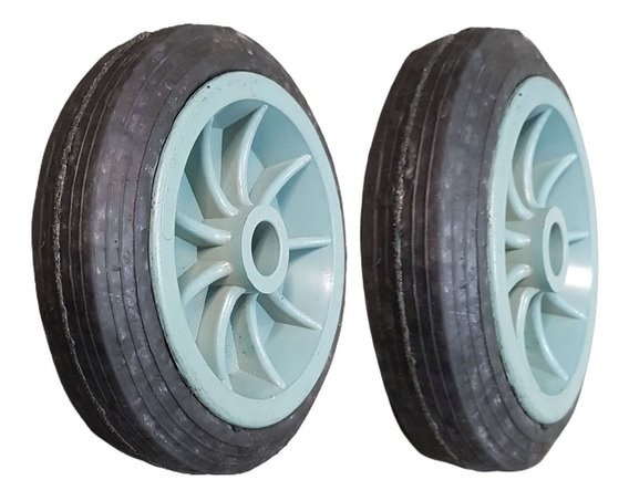 Rueda COMPACTA Llanta Verde 160mm