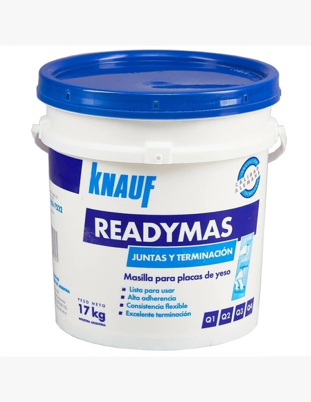 Masilla p/placa yeso 17Kg.KNAUF