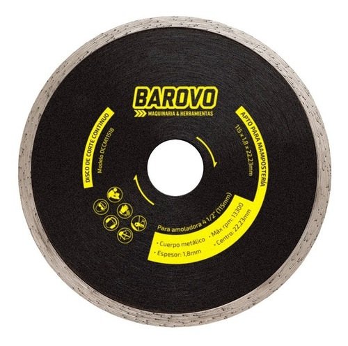 Disco diam.cont. BAROVO 115