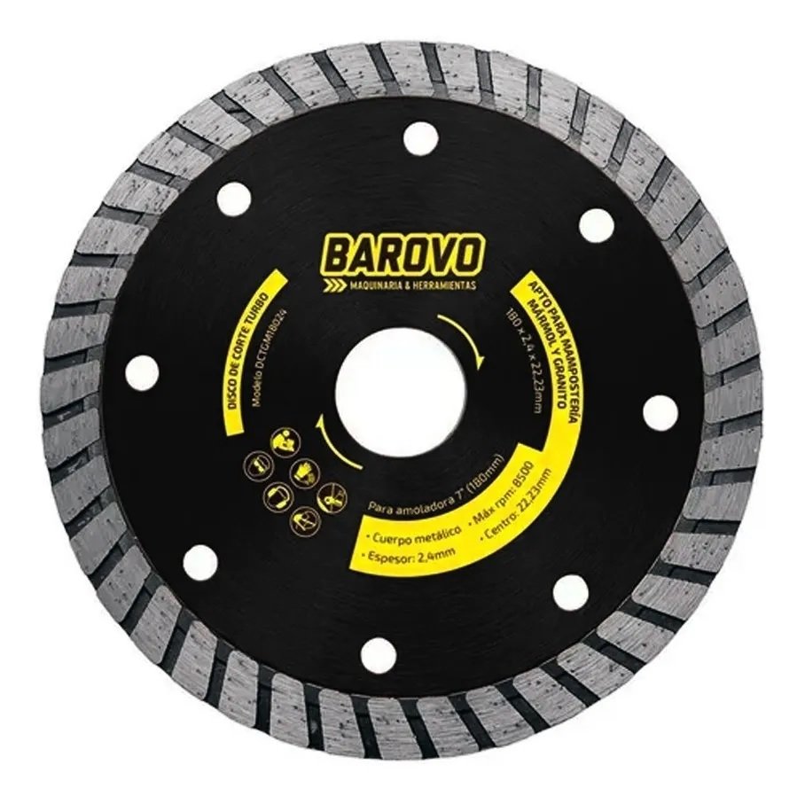 Disco diam.tur.BAROVO 115 Granito/Marmol