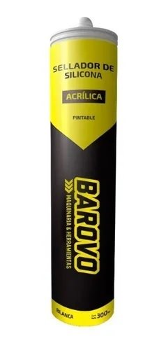 Silicona Transp/Acrilica. BAROVO x 300ml.