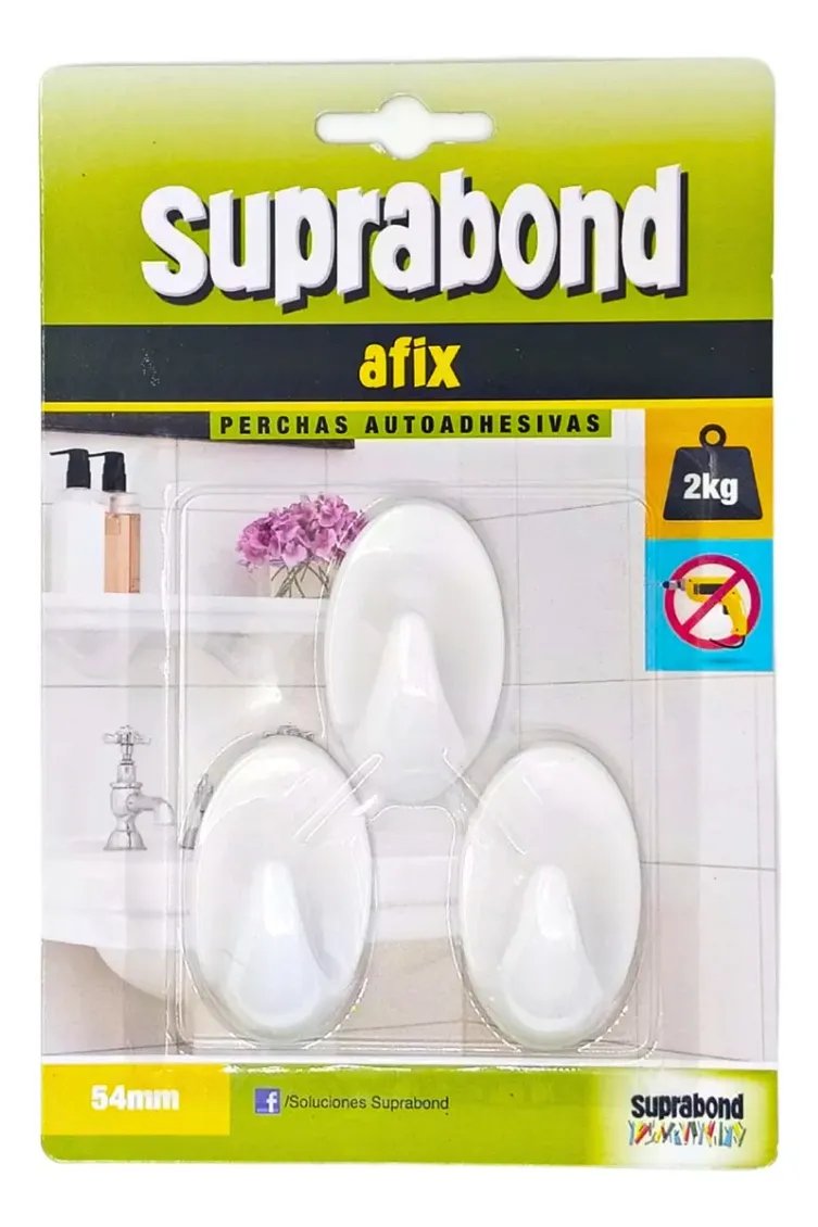 Percha AFIX 54mm Plast. 3u. AFXP54BO