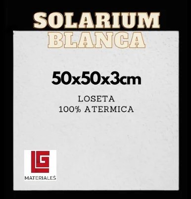 Loseta Atermica Blanca 50x50x3