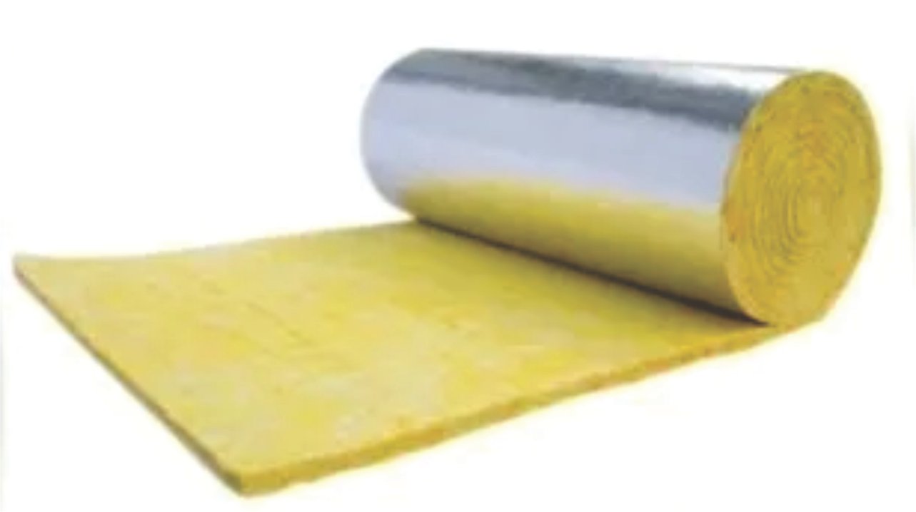 Lana vidrio Aluminio POLYGLASS 75 mm x mt.lineal