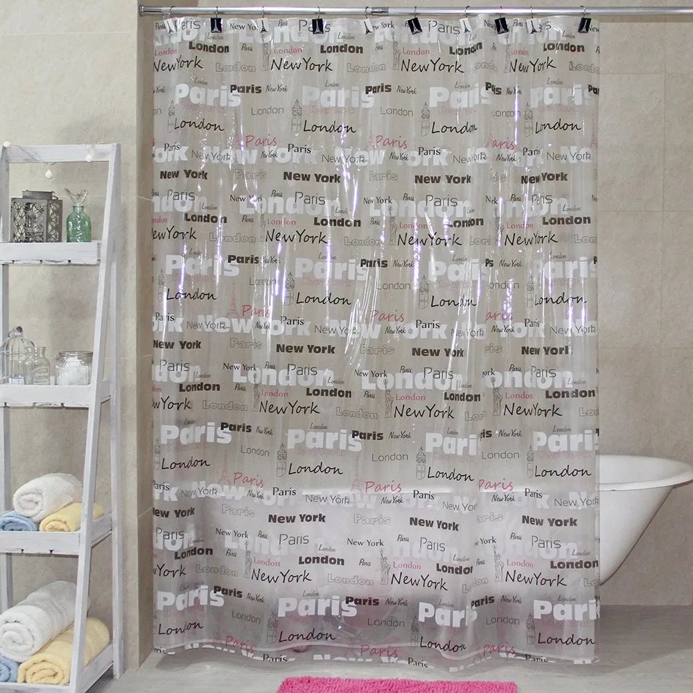 Cortina p/baño plastica AMALFI art 318 – CITY
