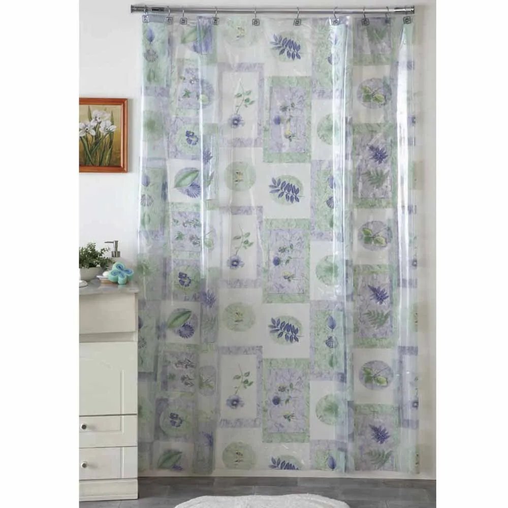 Cortina p/baño plastica AMALFI art 318 – AMAPOLA