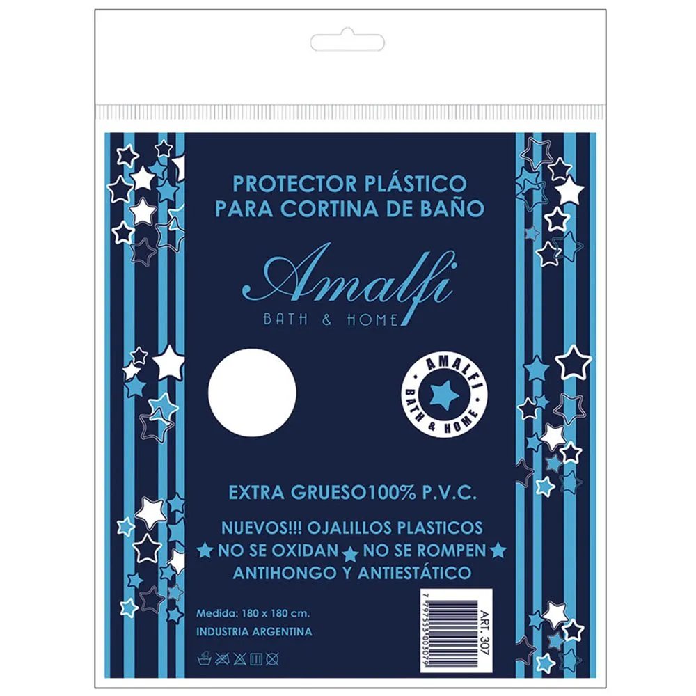 Protector p/cortina baño AMALFI art 307 – Blanco