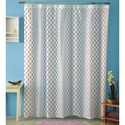 Cortina p/baño plastica AMALFI art 317 – OP ROSA