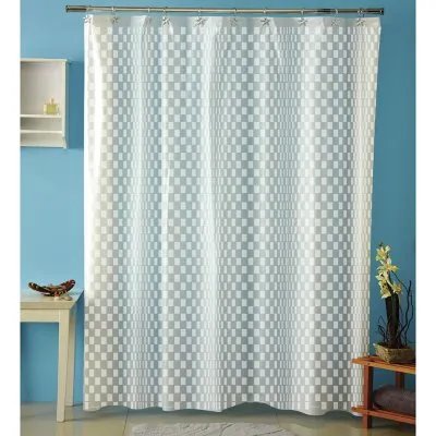 Cortina p/baño plastica AMALFI art 317 – OP BLANCO