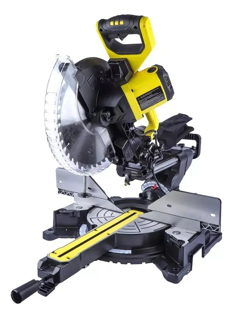 Ingletadora BAROVO telescóp de doble bisel 12" guía láser IBDT-12PR