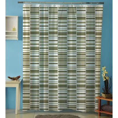 Cortina p/baño plastica AMALFI art 1068 – LINES Beige