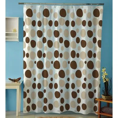 Cortina p/baño plastica AMALFI art 1068 – PIEDRAS Beige