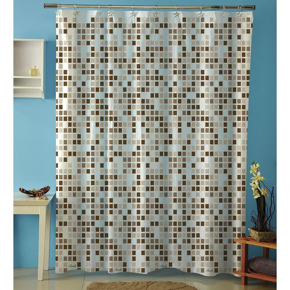 Cortina p/baño plastica AMALFI art 1068 – VENECITAS Beige