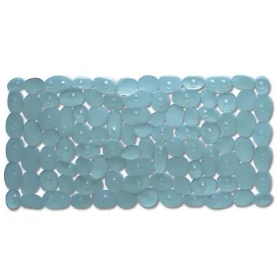 Alfombra de seguridad p/baño c/ventosas piedras 71×35 art. 5010 – Verde
