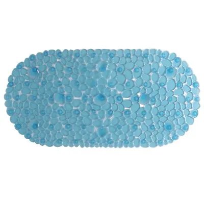 Alfombra de seguridad p/baño c/ventosas piedras 66×36 art. 5013 – Verde