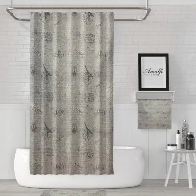 Cortina p/baño poliester AMALFI – 119 sello Art 301