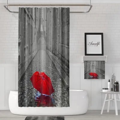 Cortina p/baño poliester AMALFI – 94 umbrella Art 301