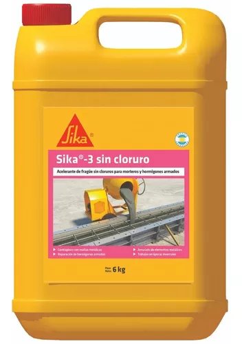 Sika 3 bidon 6 kg.s/cloruro