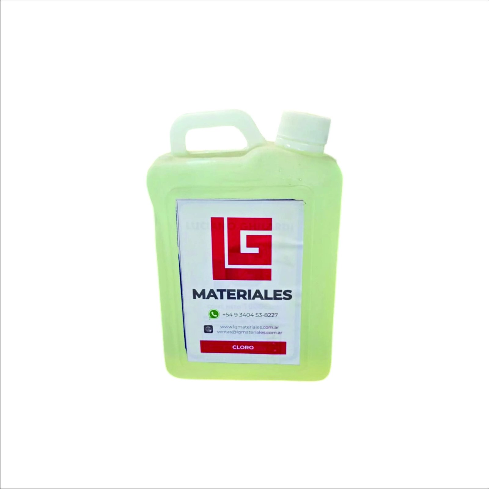 Cloro liquido 80% el lts