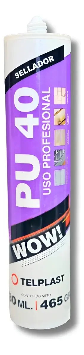 Telplast Sellador PU 40 Blanco wow 280ml