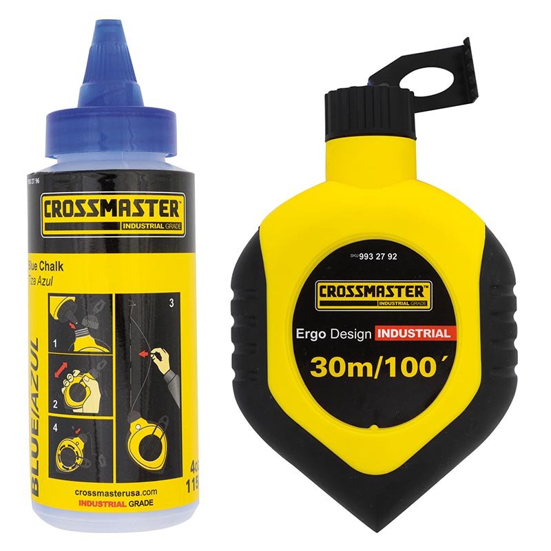 Jgo.Tiza y linea 30mt. AZUL CROSSMASTER