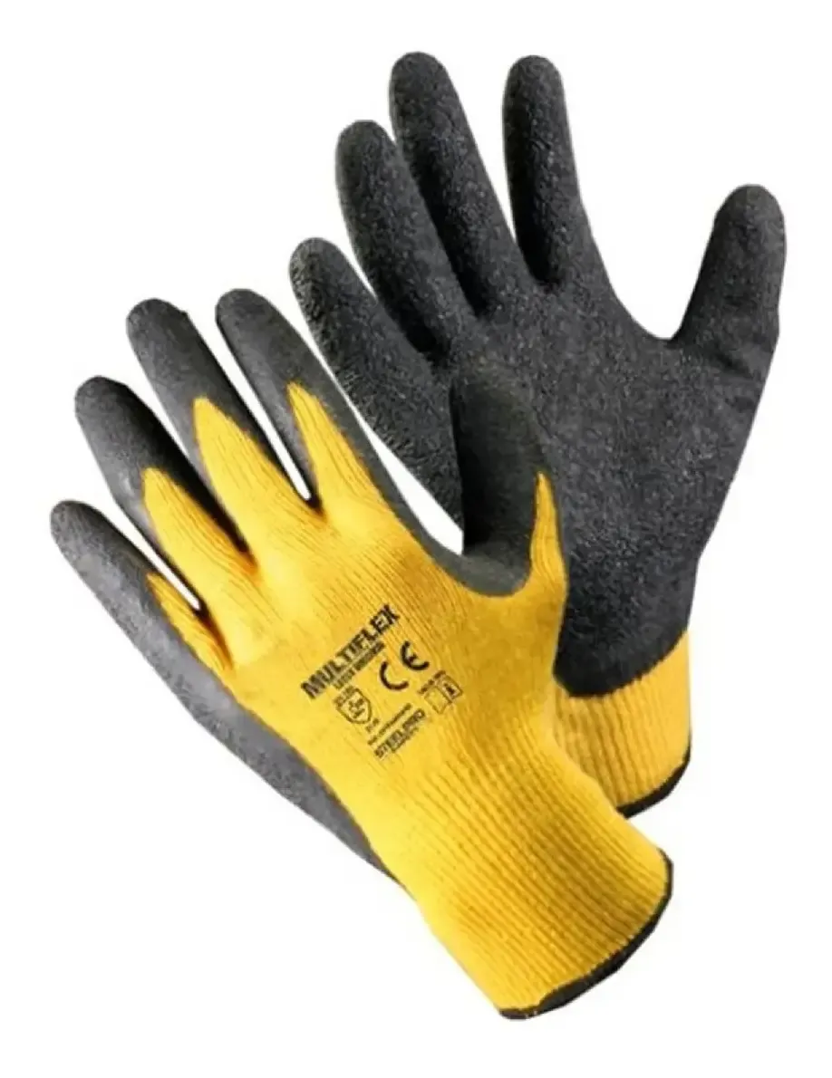 Guante tejido poliester palma latex MULTIFLEX STEELPRO
