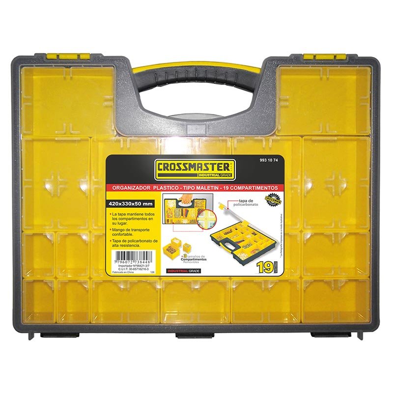 Estuche organiz.plast.19comp.CROSS
